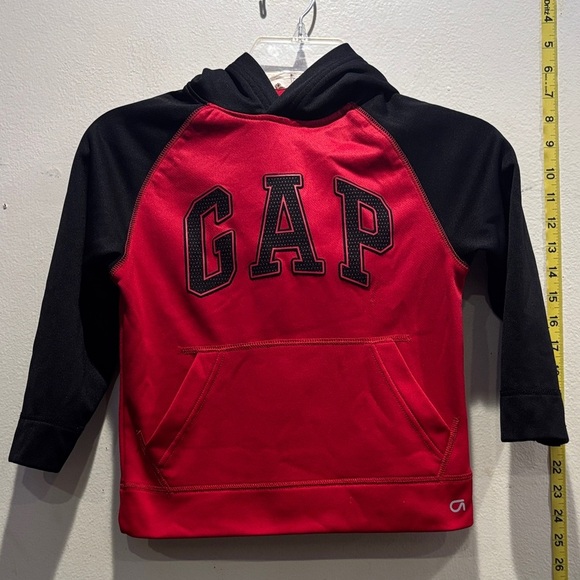 GAP Kids Bold Red and Black Hoodie - Picture 1 of 3